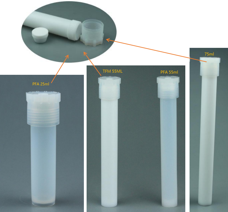 Microwave Digestion Vessels for CEM Microwave Digester 40 bit